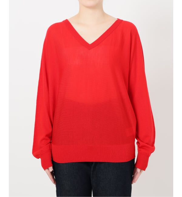 SLOBE IENA「ウォッシャブルドルマンVネックプルオーバー」|ニット・セーター|