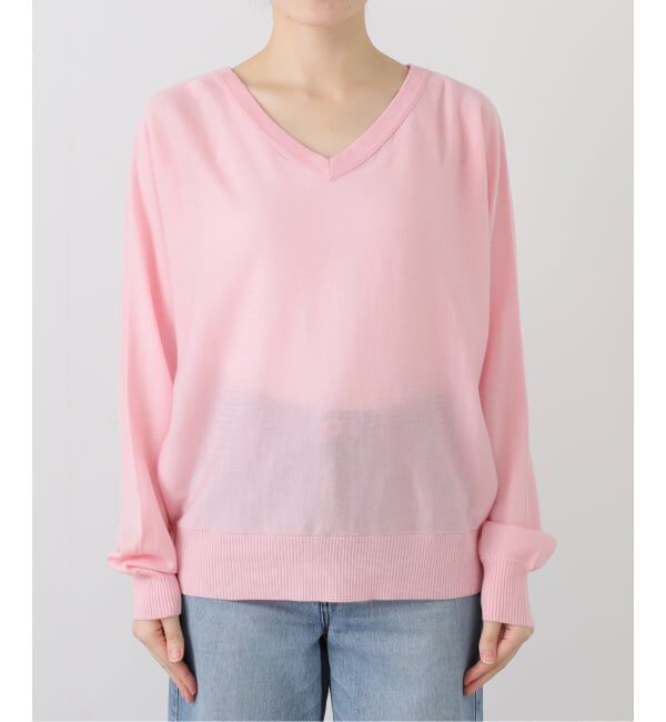 SLOBE IENA「ウォッシャブルドルマンVネックプルオーバー」|ニット・セーター|