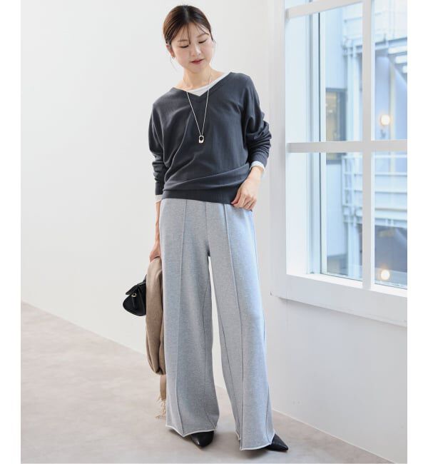 SLOBE IENA「ウォッシャブルドルマンVネックプルオーバー」|ニット・セーター|