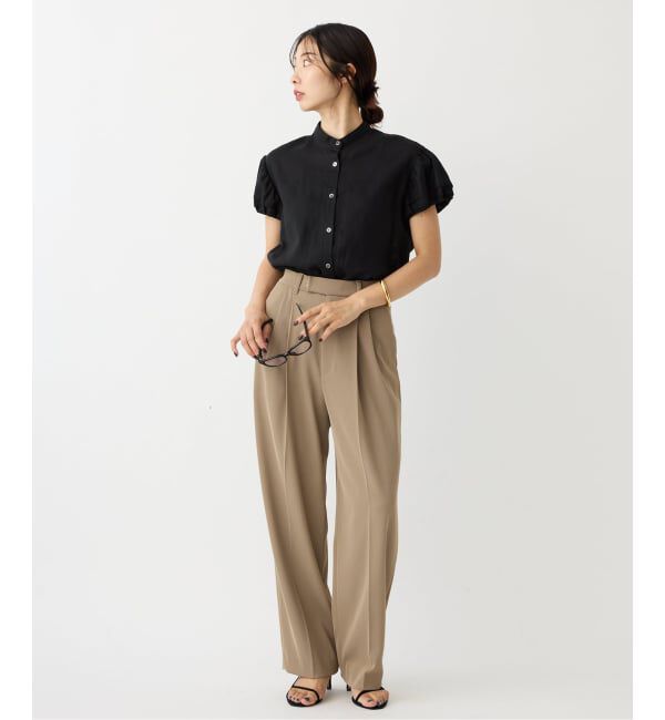 IENA「IENA ストラップヒールサンダル BLACK」|サンダル|