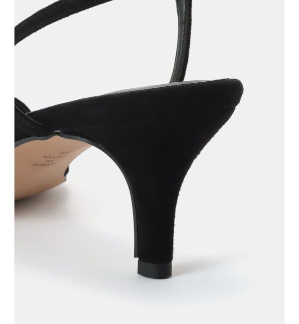 IENA「IENA ストラップヒールサンダル BLACK」|サンダル|