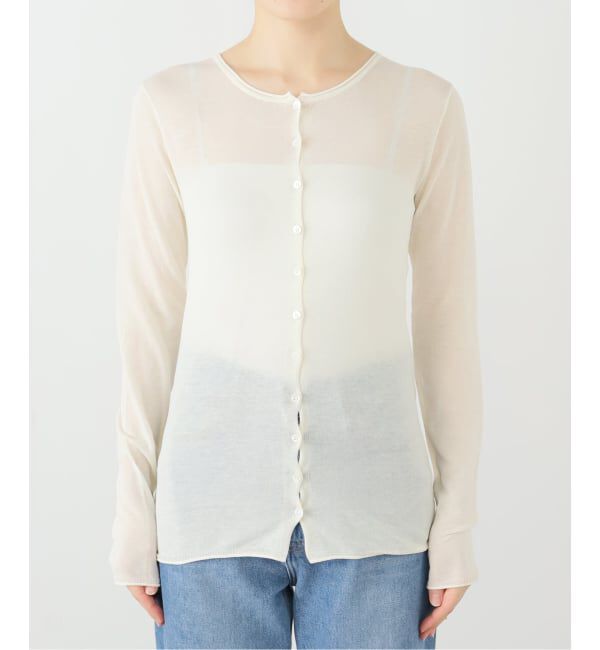 SLOBE IENA「《追加》コットンシルク2wayカーディガン」|カーディガン|