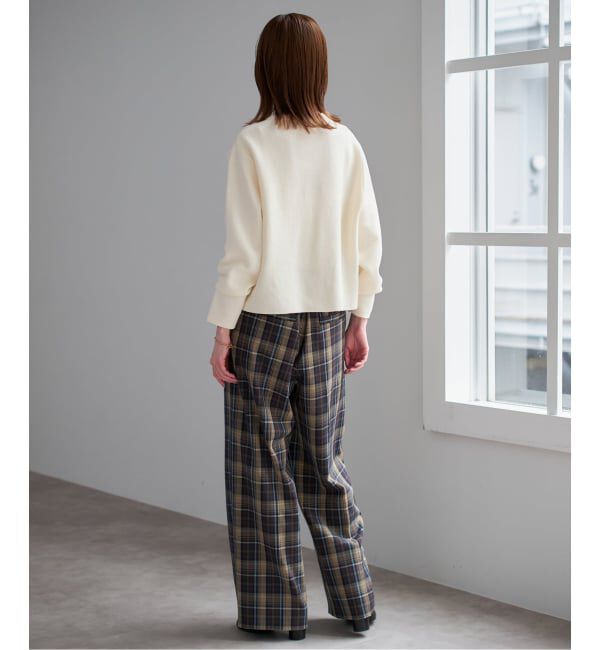 SLOBE IENA「《セットアップ対応可》コットンダブルフェイスカーディガン」|カーディガン|