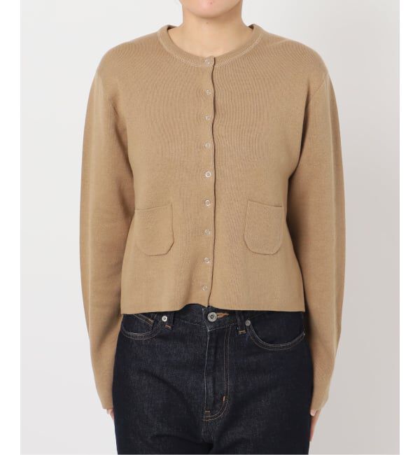 SLOBE IENA「《セットアップ対応可》コットンダブルフェイスカーディガン」|カーディガン|