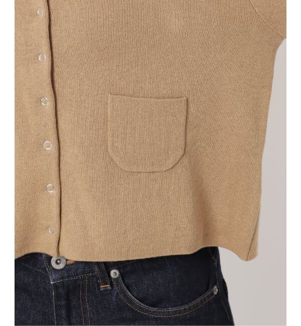 SLOBE IENA「《セットアップ対応可》コットンダブルフェイスカーディガン」|カーディガン|