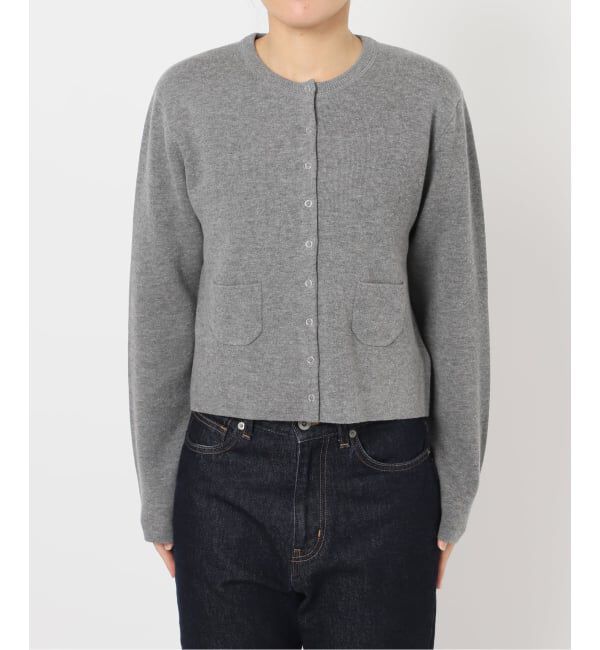 SLOBE IENA「《セットアップ対応可》コットンダブルフェイスカーディガン」|カーディガン|