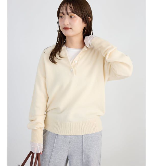 SLOBE IENA「echecs ヘンリープルオーバー」|ニット・セーター|