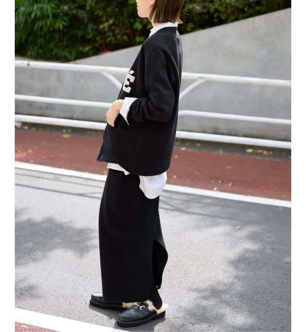 SLOBE IENA「《一部WEB限定カラーあり》サガラ刺繍スウェットライクニットカーディガン」|カーディガン|