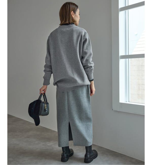 SLOBE IENA「《一部WEB限定カラーあり》サガラ刺繍スウェットライクニットカーディガン」|カーディガン|