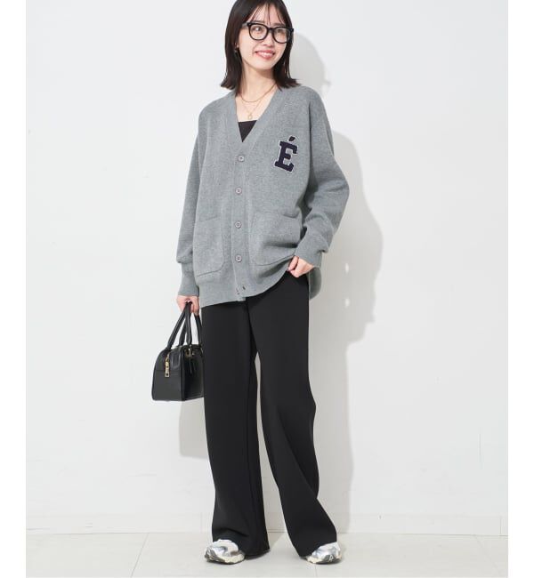 SLOBE IENA「《一部WEB限定カラーあり》サガラ刺繍スウェットライクニットカーディガン」|カーディガン|