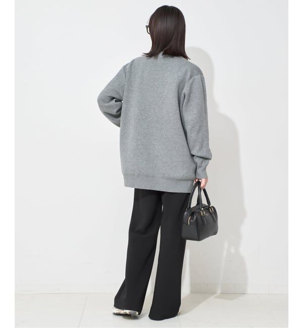 SLOBE IENA「《一部WEB限定カラーあり》サガラ刺繍スウェットライクニットカーディガン」|カーディガン|