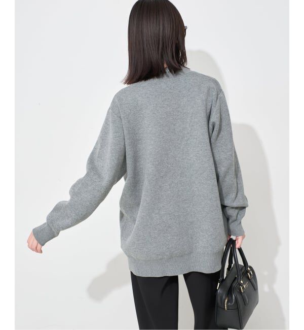 SLOBE IENA「《一部WEB限定カラーあり》サガラ刺繍スウェットライクニットカーディガン」|カーディガン|