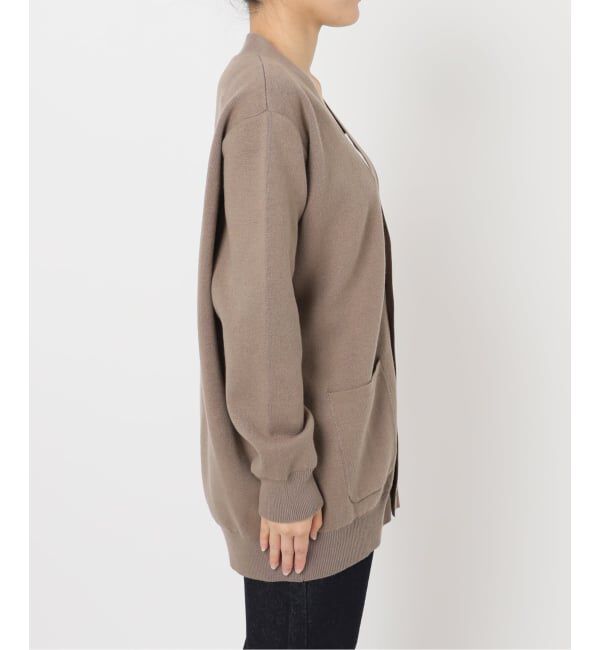 SLOBE IENA「《一部WEB限定カラーあり》サガラ刺繍スウェットライクニットカーディガン」|カーディガン|