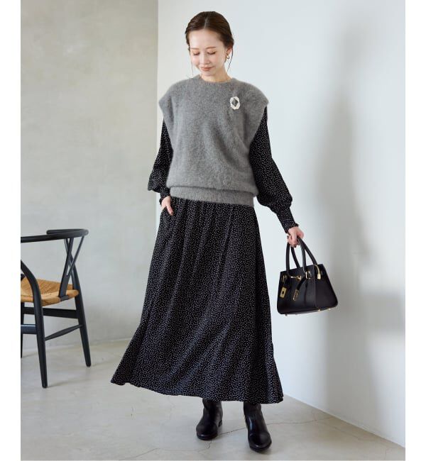 SLOBE IENA「フォックスアルパカ ニットベスト」|ベスト・ジレ|