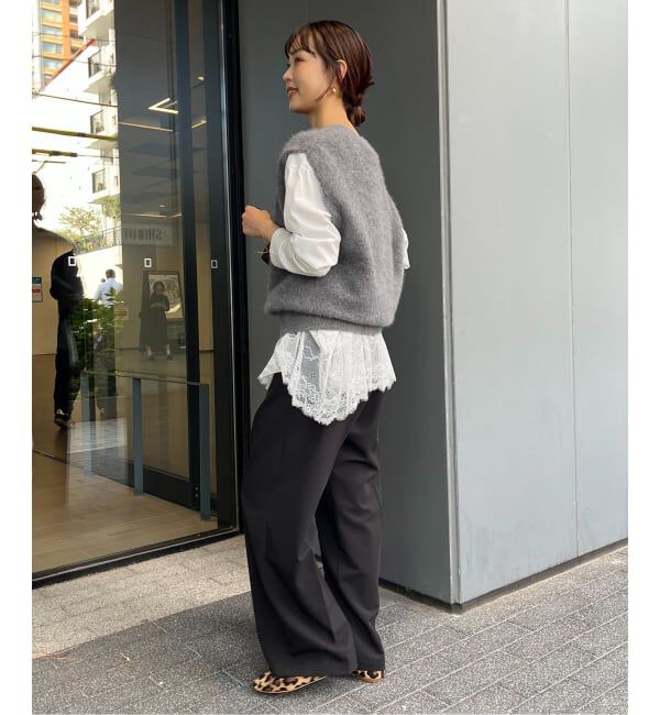 SLOBE IENA「フォックスアルパカ ニットベスト」|ベスト・ジレ|