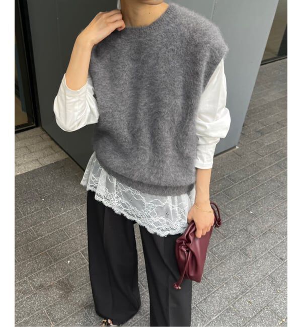 SLOBE IENA「フォックスアルパカ ニットベスト」|ベスト・ジレ|