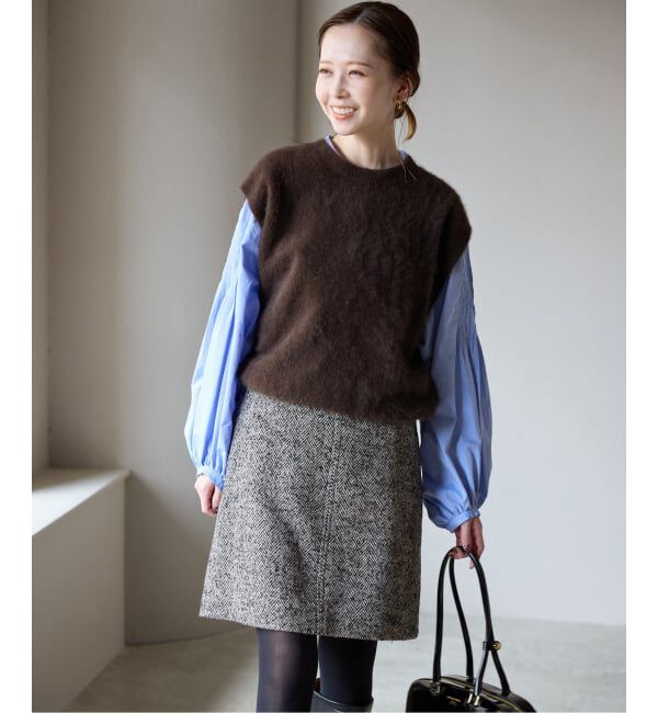 SLOBE IENA「フォックスアルパカ ニットベスト」|ベスト・ジレ|