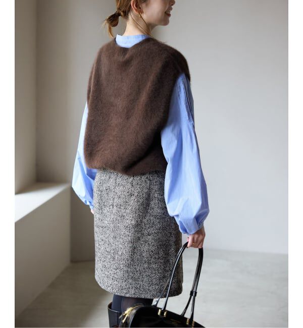 SLOBE IENA「フォックスアルパカ ニットベスト」|ベスト・ジレ|