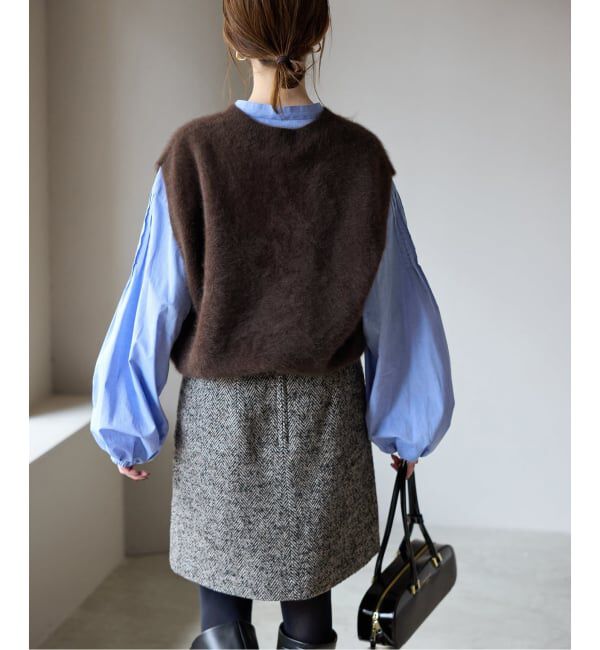 SLOBE IENA「フォックスアルパカ ニットベスト」|ベスト・ジレ|