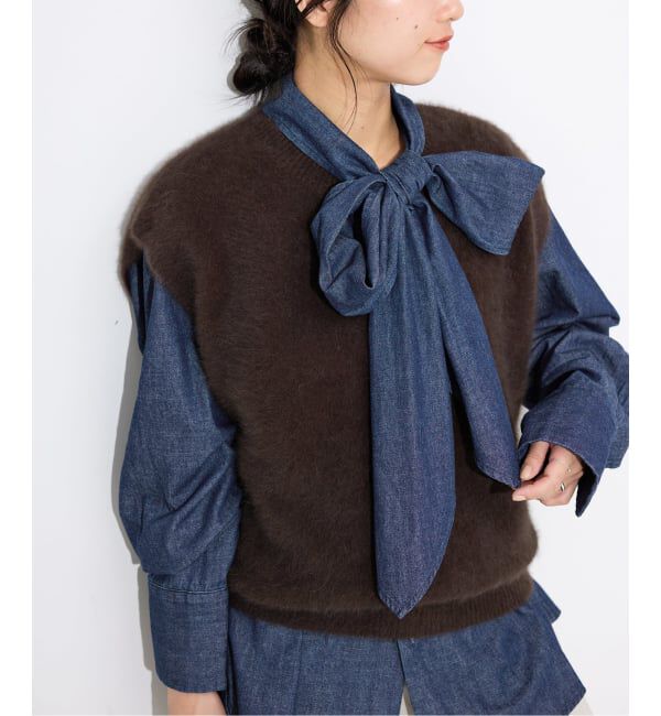 SLOBE IENA「フォックスアルパカ ニットベスト」|ベスト・ジレ|