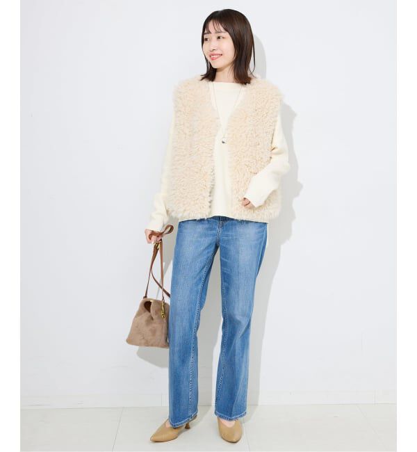 SLOBE IENA「《セットアップ対応可/WEB限定カラーあり》コットンダブルフェイスプルオーバー」|ニット・セーター|