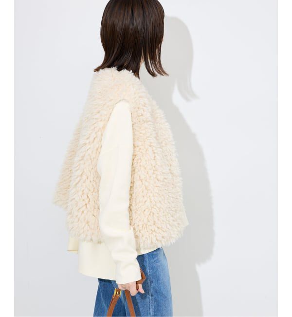 SLOBE IENA「《セットアップ対応可/WEB限定カラーあり》コットンダブルフェイスプルオーバー」|ニット・セーター|