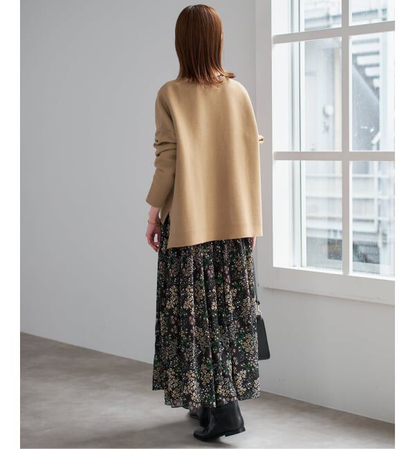 SLOBE IENA「《セットアップ対応可/WEB限定カラーあり》コットンダブルフェイスプルオーバー」|ニット・セーター|