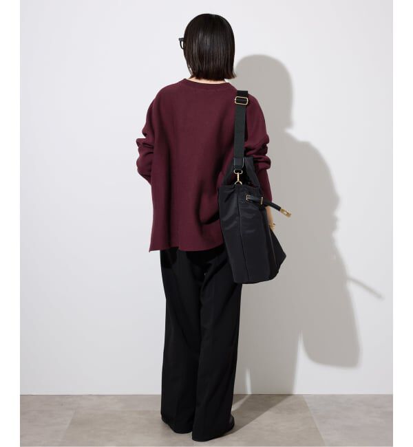 SLOBE IENA「《セットアップ対応可/WEB限定カラーあり》コットンダブルフェイスプルオーバー」|ニット・セーター|