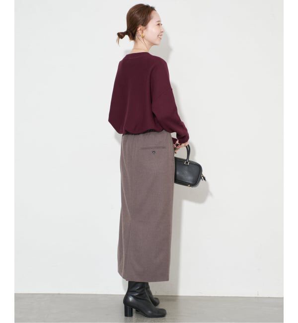 SLOBE IENA「《セットアップ対応可/WEB限定カラーあり》コットンダブルフェイスプルオーバー」|ニット・セーター|