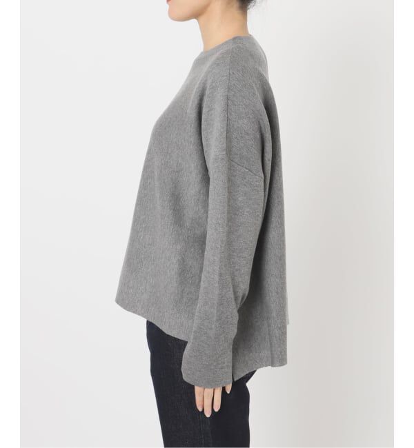 SLOBE IENA「《セットアップ対応可/WEB限定カラーあり》コットンダブルフェイスプルオーバー」|ニット・セーター|