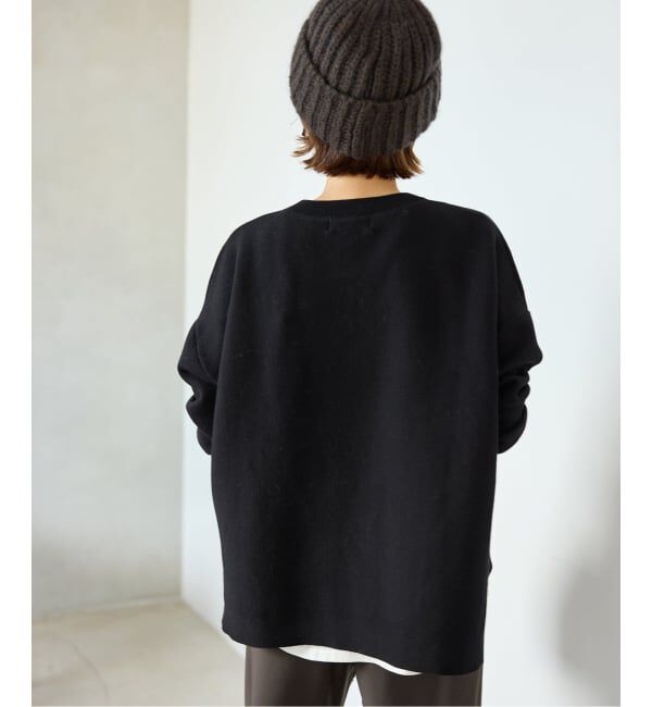 SLOBE IENA「《セットアップ対応可/WEB限定カラーあり》コットンダブルフェイスプルオーバー」|ニット・セーター|