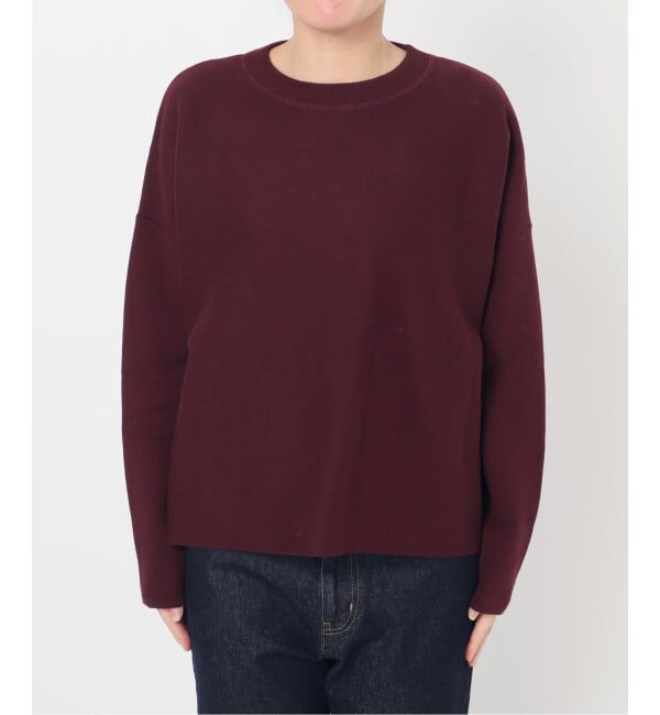 SLOBE IENA「《セットアップ対応可/WEB限定カラーあり》コットンダブルフェイスプルオーバー」|ニット・セーター|