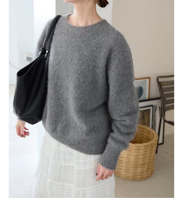 SLOBE IENA「フォックスアルパカプルオーバー」|ニット・セーター|