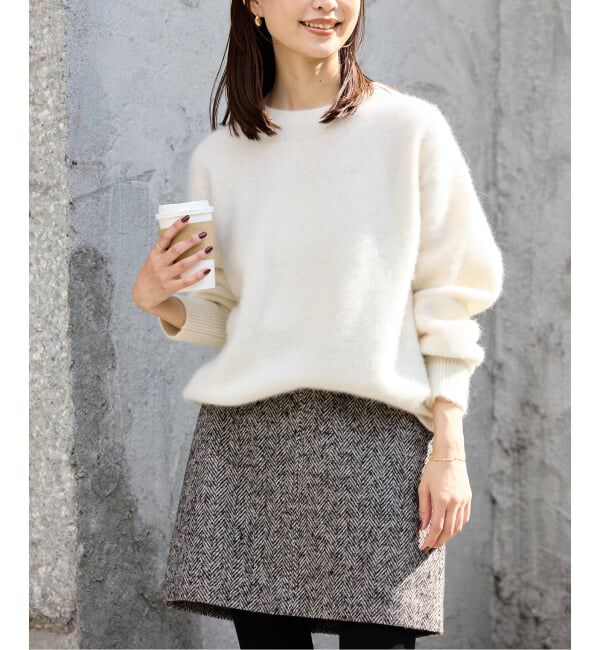 SLOBE IENA「フォックスアルパカプルオーバー」|ニット・セーター|ホワイト