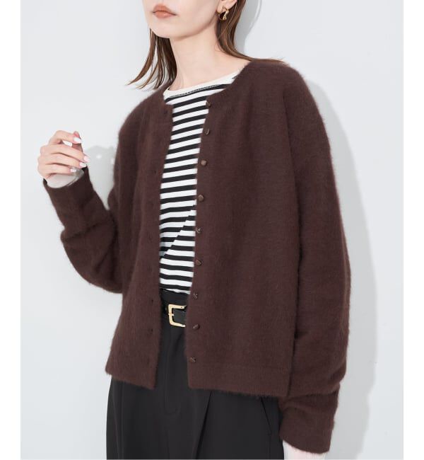SLOBE IENA「フォックスアルパカカーディガン」|カーディガン|