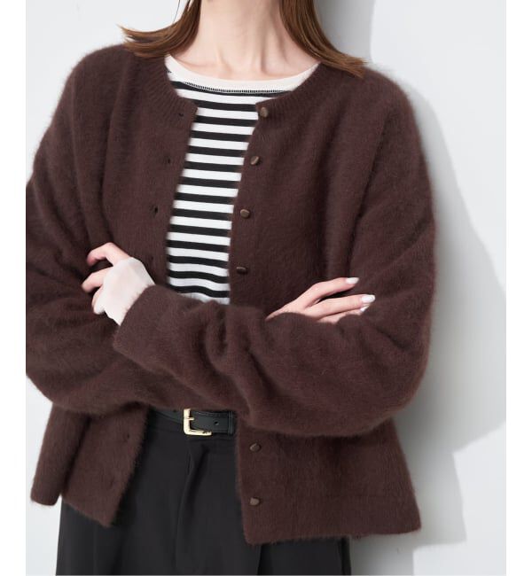 SLOBE IENA「フォックスアルパカカーディガン」|カーディガン|