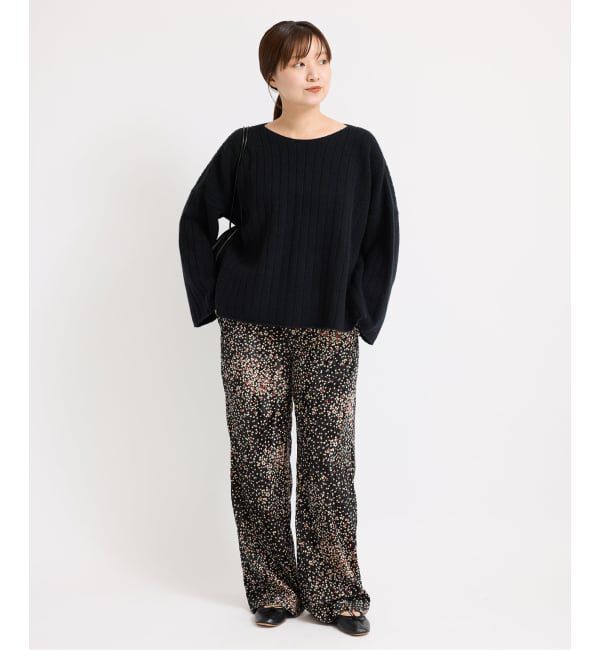 IENA「ワイドリブボートプルオーバー」|ニット・セーター|