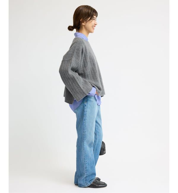 IENA「ワイドリブボートプルオーバー」|ニット・セーター|