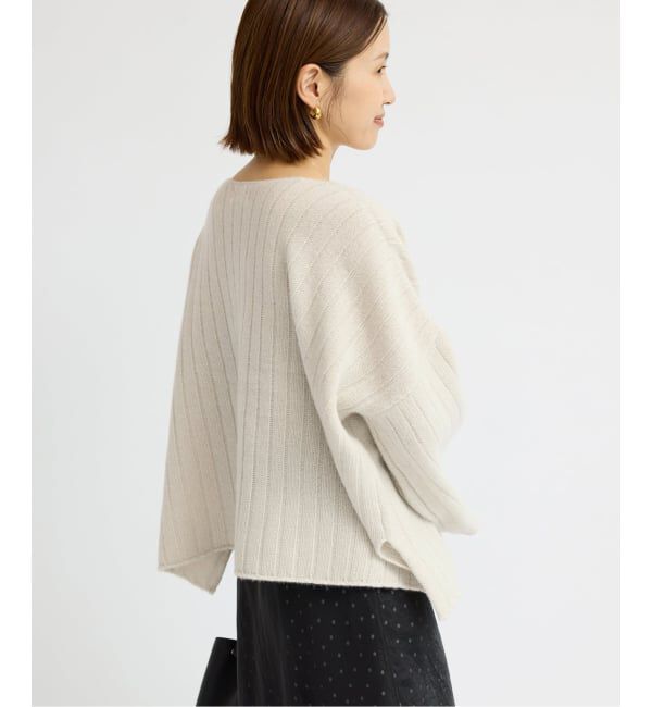 IENA「ワイドリブボートプルオーバー」|ニット・セーター|