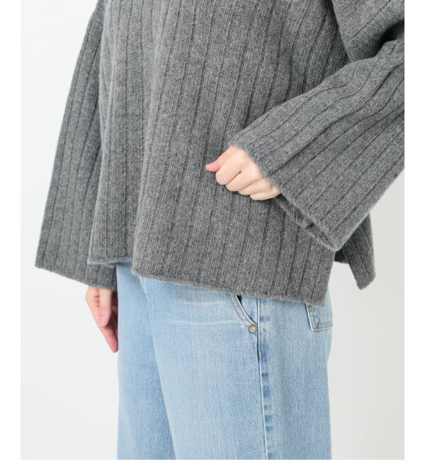 IENA「ワイドリブボートプルオーバー」|ニット・セーター|