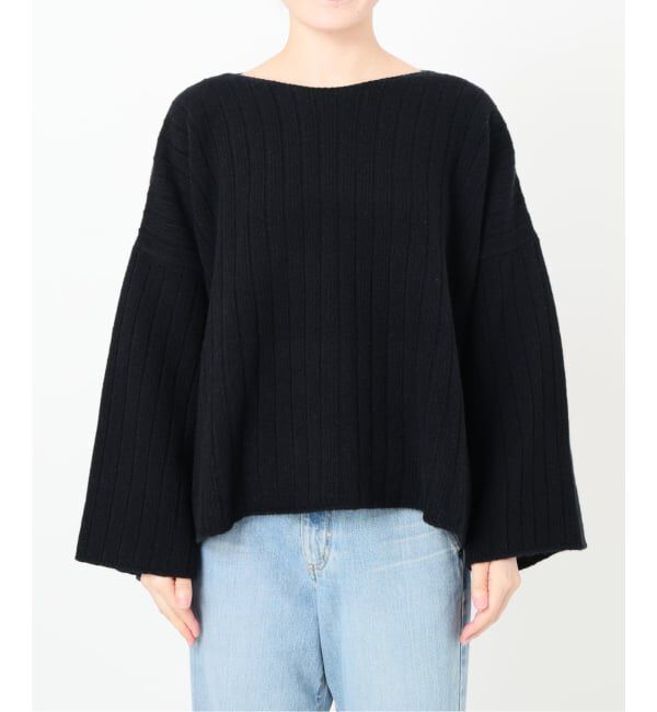 IENA「ワイドリブボートプルオーバー」|ニット・セーター|