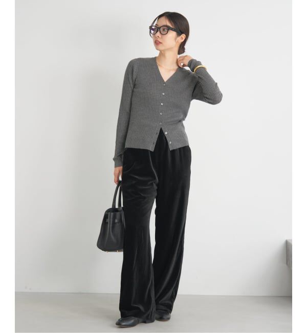 IENA「スカラップドベルベットパンツ」|その他|