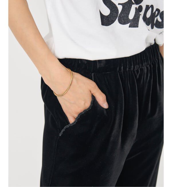 IENA「スカラップドベルベットパンツ」|その他|