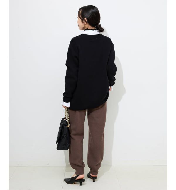 SLOBE IENA「《セットアップ対応可》ウォッシャブルスムース ジョガーパンツ」|その他|