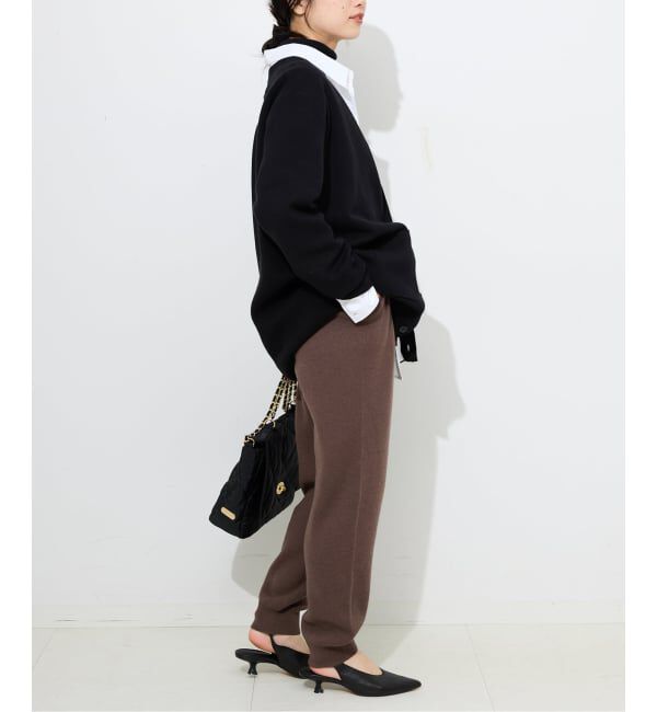 SLOBE IENA「《セットアップ対応可》ウォッシャブルスムース ジョガーパンツ」|その他|