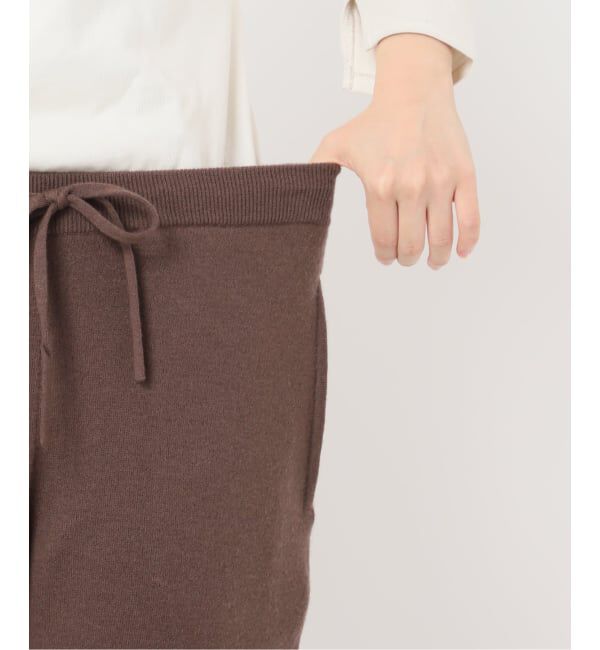 SLOBE IENA「《セットアップ対応可》ウォッシャブルスムース ジョガーパンツ」|その他|