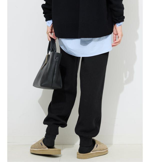 SLOBE IENA「《セットアップ対応可》ウォッシャブルスムース ジョガーパンツ」|その他|