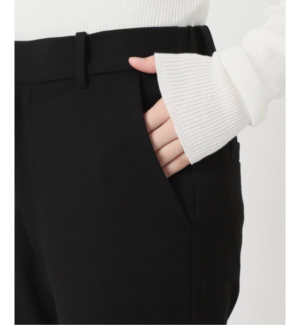 IENA「《追加2》ウォッシャブル 裏起毛セミフレアパンツ」|スラックス|