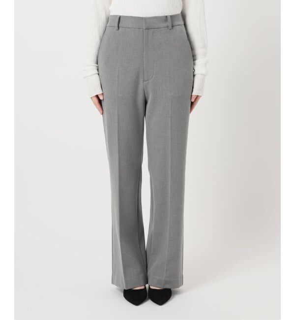 IENA「《追加2》ウォッシャブル 裏起毛セミフレアパンツ」|スラックス|