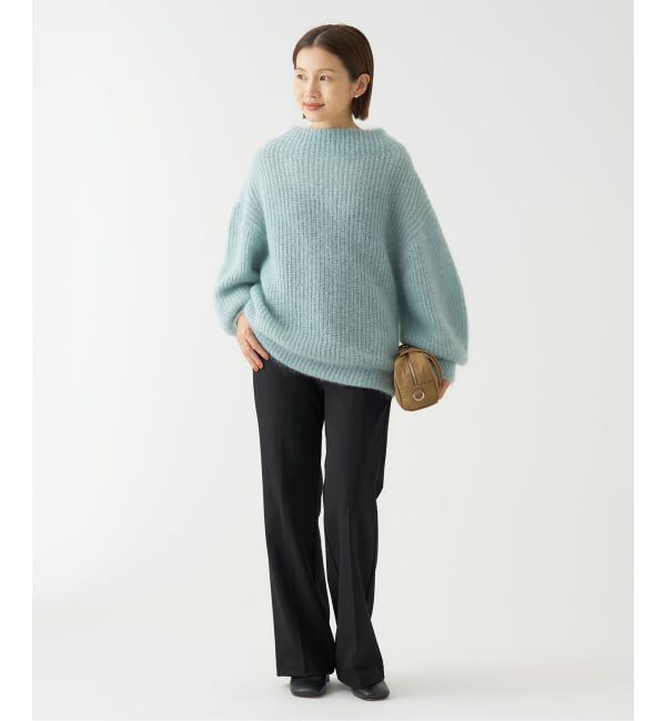 IENA「《追加2》ウォッシャブル 裏起毛セミフレアパンツ」|スラックス|